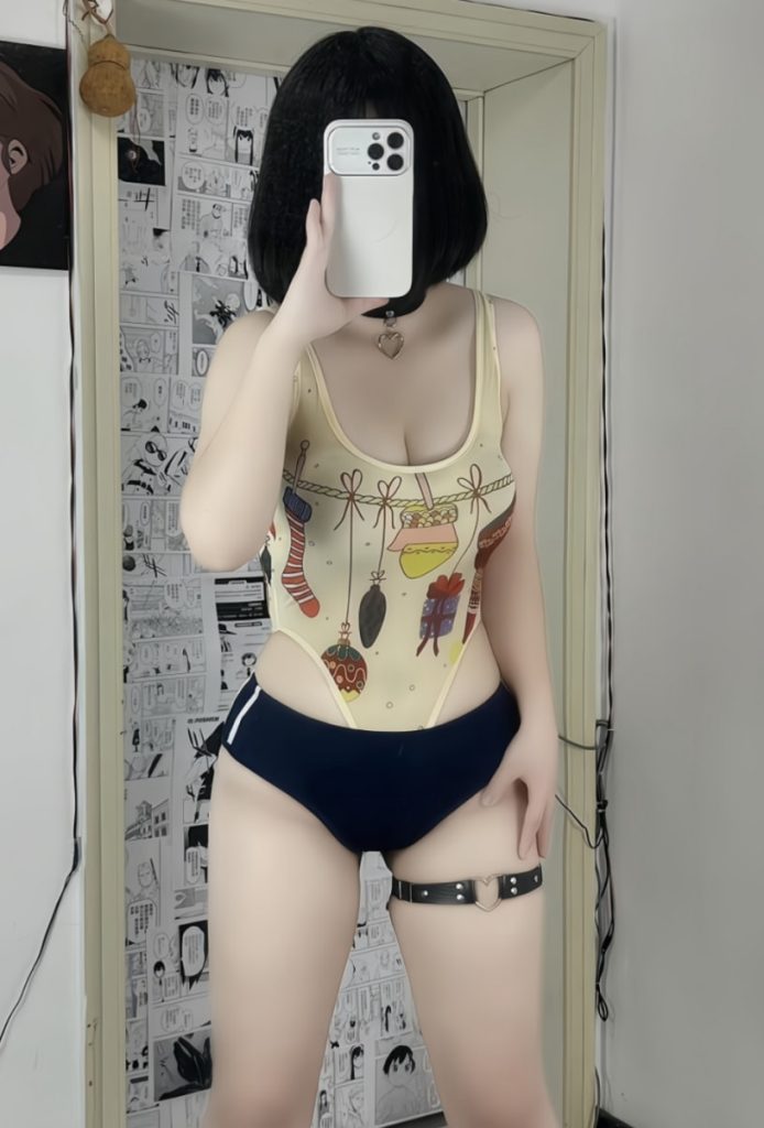 图片[1]-【微-密】酷野-连体衣+三角裤+勒肉过膝袜[12P1V-52MB]-喵咪社