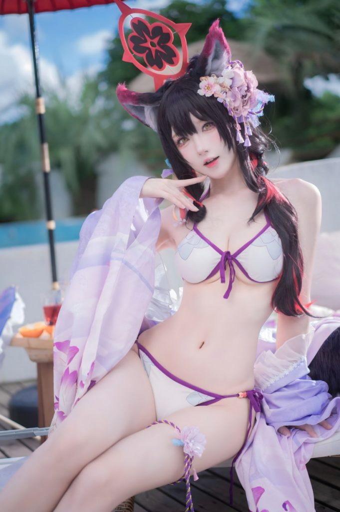 阿包也是兔娘 NO.107 蔚蓝档案 狐坂若藻 水着 [32P-187MB]<badge>VIP</badge>-喵咪社