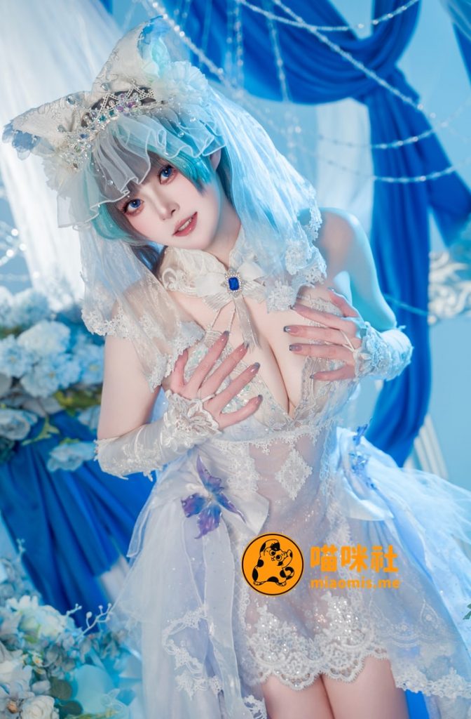 图片[1]-Natsuko夏夏子 – NO.82 碧蓝航线 柴郡婚纱 [70P-610MB]VIP-喵咪社