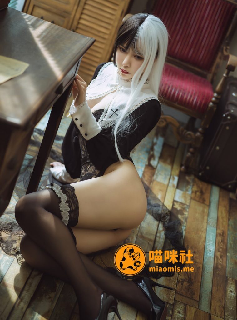 图片[2]-亚马逊鲶鱼 – NO.20 黑白修女 [24P-328MB]-喵咪社