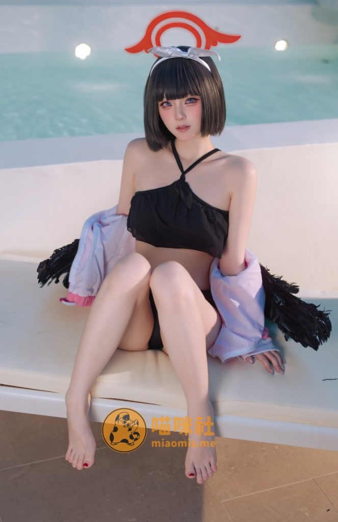 屿鱼 NO.091 蔚蓝档案 静山真白泳装[30P-219MB]-喵咪社