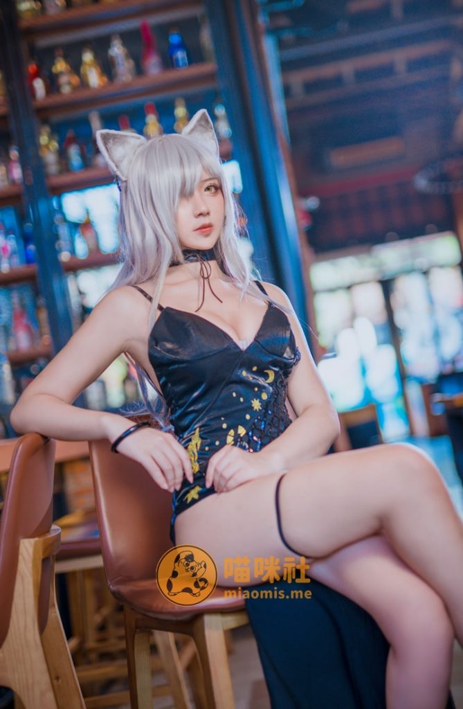 图片[2]-九曲Jean NO.143 明日方舟-黑·周年礼服[9P-65MB]-喵咪社